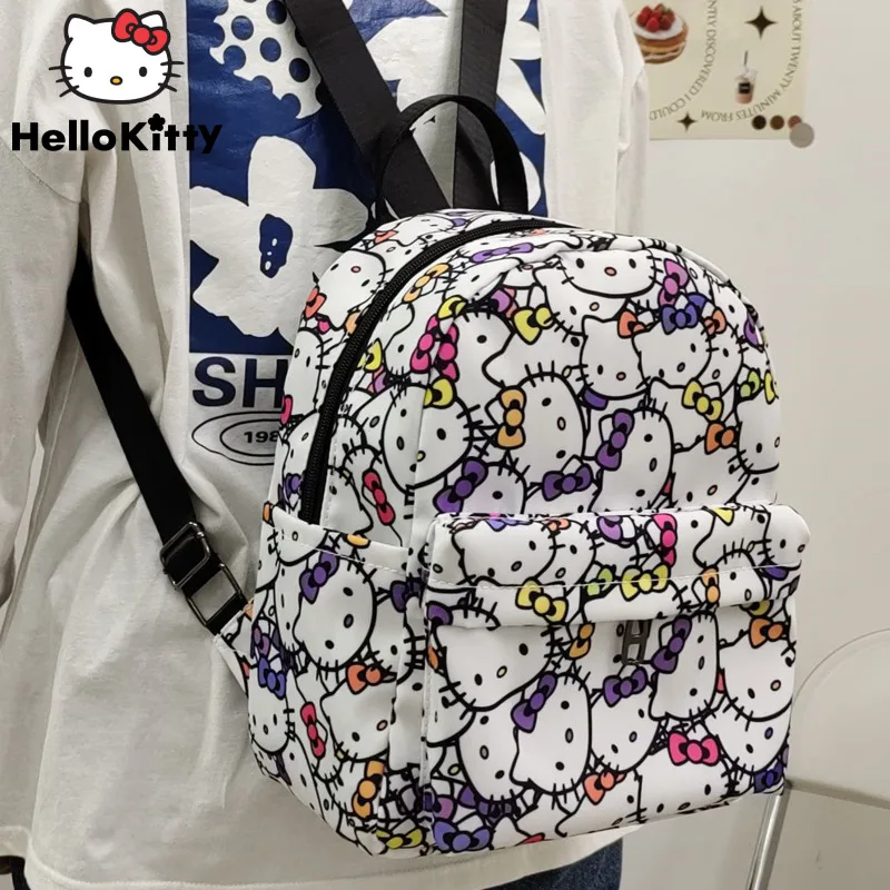 

Sanrio Hello Kitty Full Printed Aesthetic Mini Backpacks Y2k Japanese Korean Style Cute Bags Women Small Shoulder Bag Girls Gift