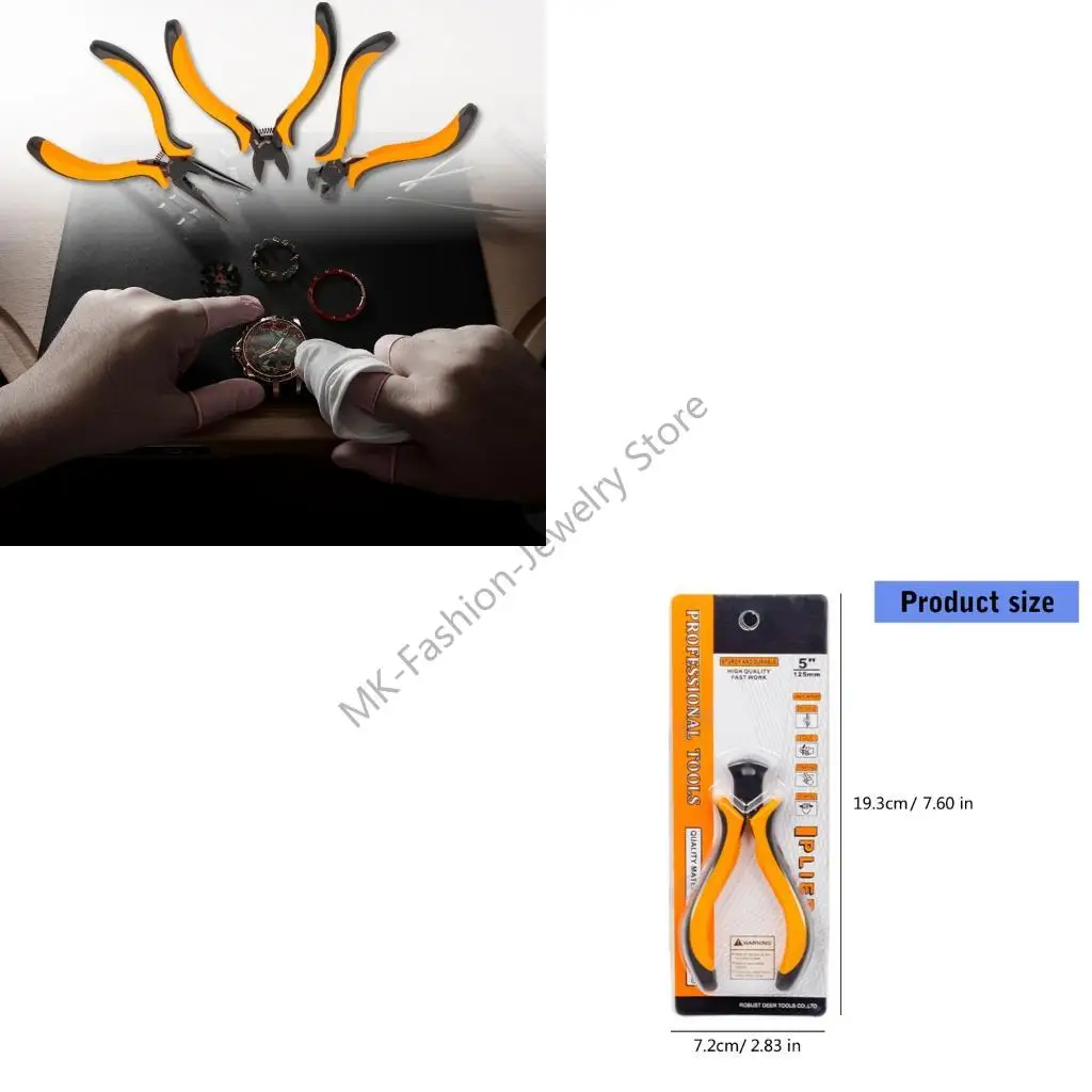 Alicate precisão aço resistente Q6PF Alicate corte final para relojoeiros e joalheiros