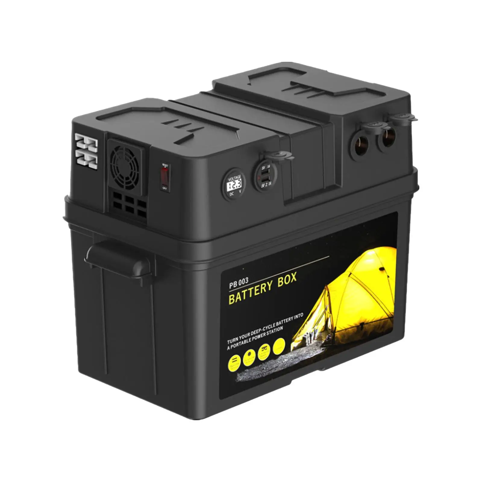 Batteries Carrier Multifunction Smart Marine Battery Box for RV Car SUV