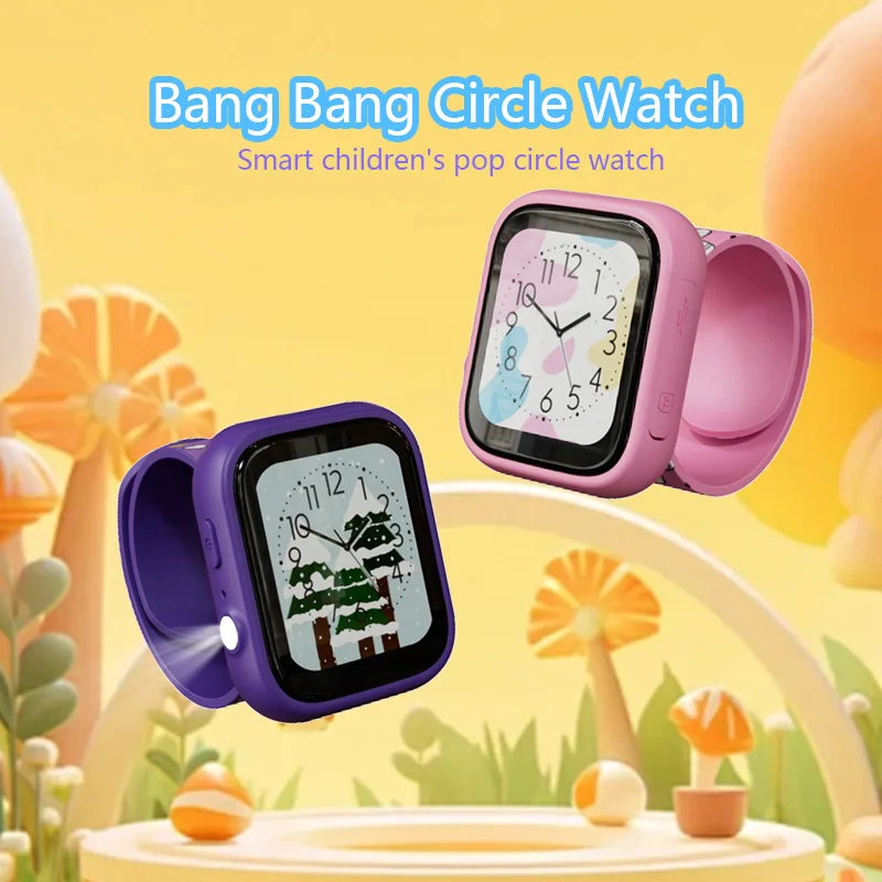 Mini children's toy watch, games & photos & videos, detachable | dual lenses | cartoon wallpaper | backpack charm