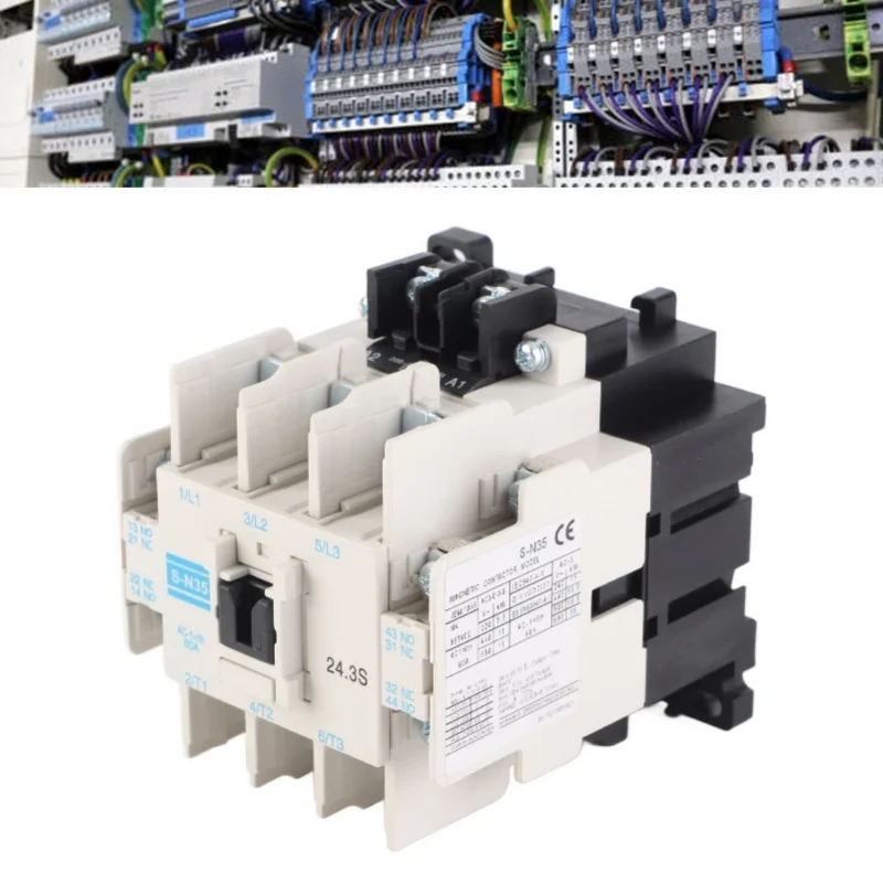 

AC Contactor PC Shell Copper Silver Contact 4NO 4NC 3 Pole Electromagnetic Contactor 50 60HZ 60A 220V