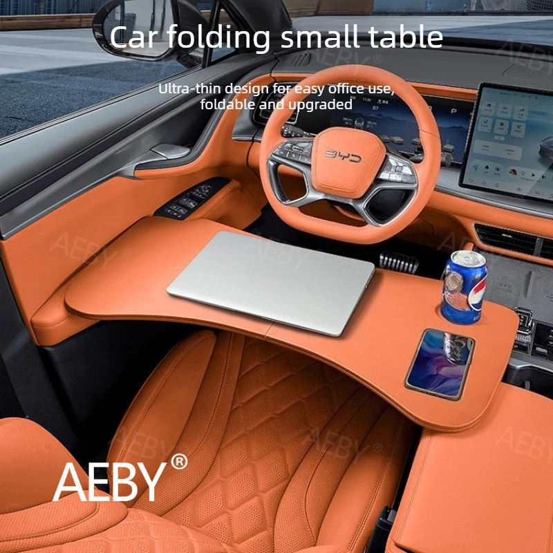 For BYD Sealion 7 2024 car laptop table,Foldable steering wheel table,Multi-Functional Holder,Universal Tablet Stand,interior