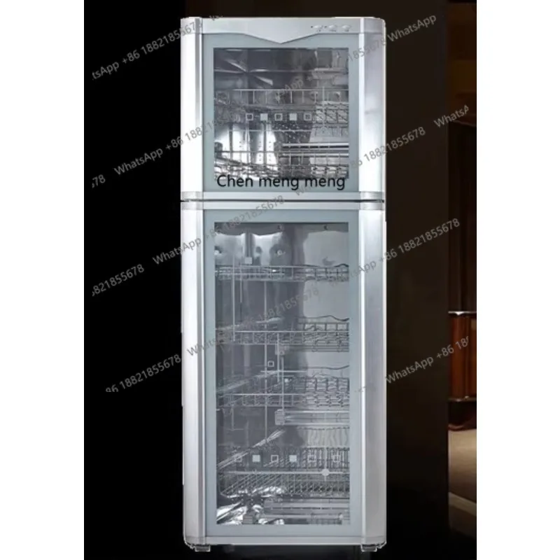 

Шкаф для дезинфекции Бытовая посуда Высокотемпературный вертикальный двойной дверной шкаф Коммерческий шкаф большой вместимости