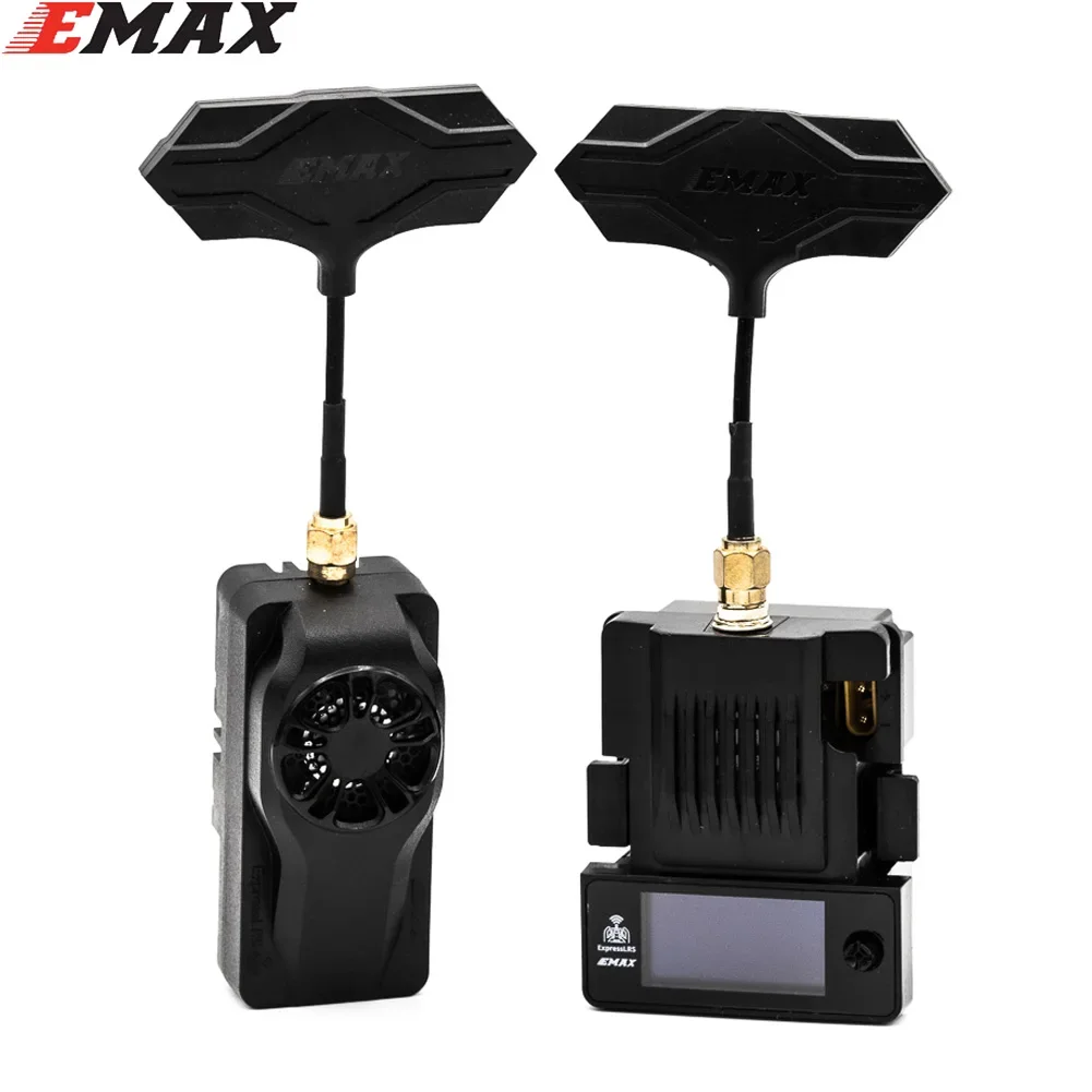 EMAX Aeris Link ExpressLRS ELRS Micro TX Module 2.4G 915MHz z ekranem OLED i wentylatorem chłodzącym do drona RC samolot FPV