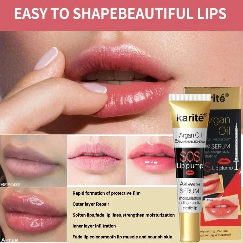 Lasting Lip Plumper Oil Collagen Lip Gloss Instant Volumising Long-Lasting Moisturizing Reduce Fine Lines Nourish Sexy Lip Care