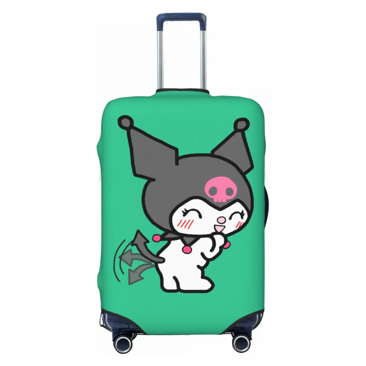 

Custom Funny Kuromi Cartoon Luggage Cover Elastic Travel Suitcase Protective Covers Suit For 18-32 inch
