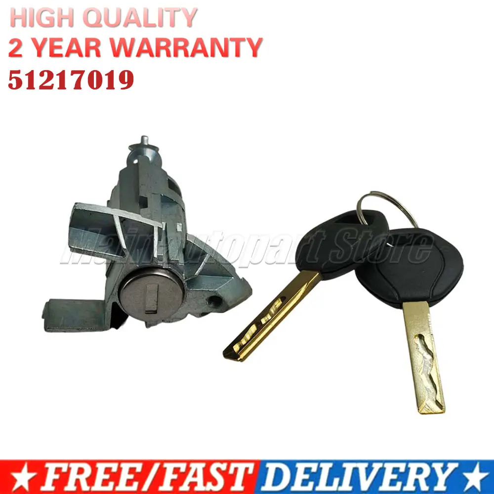 For BMW X5 E53 2000-2006 LEFT DRIVER DOOR LOCK CYLINDER BARREL ASSEMBLY w 2 KEYS