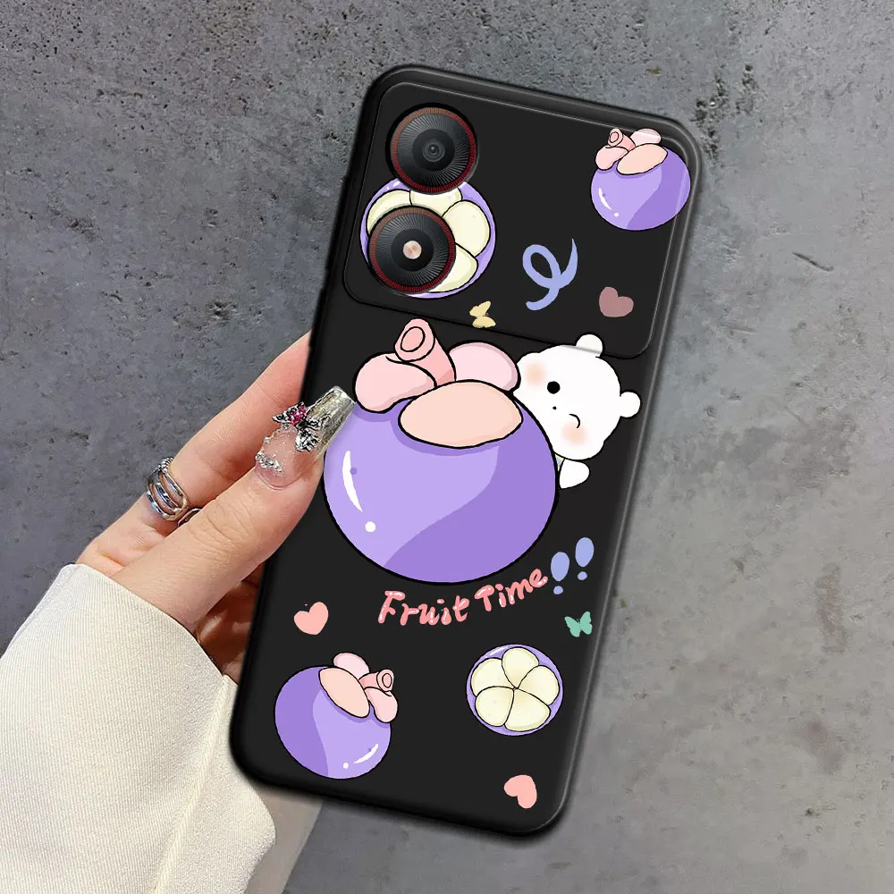 For ZTE Blade A34 4G A54 4G Case Cartoon Soft Silicone TPU Ice Cream Pattern Phone Case For ZTE Blade A53 Pro Cute Back Cover