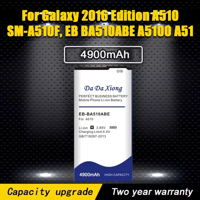 Model [ EB-BA510ABE ] Phone Internal Battery For Samsung Galaxy 2016 Edition A510 SM-A510F, EB BA510ABE A5100 A51