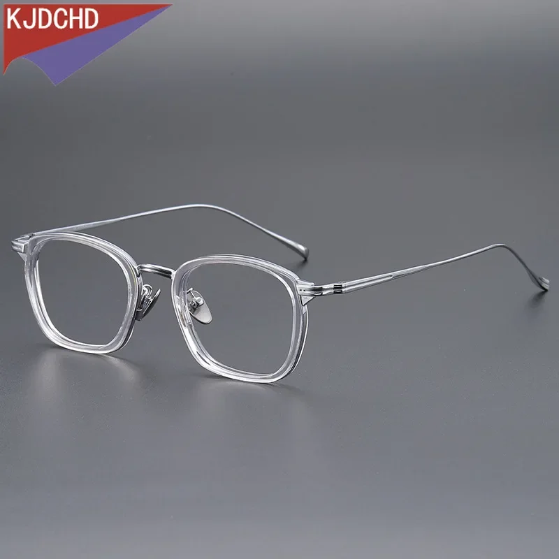 Square Titanium Prescription Eyeglasses Men Acetate Bifocal Optical Photochromic Glasses 1.74 Doctor With Progressive Eyewear