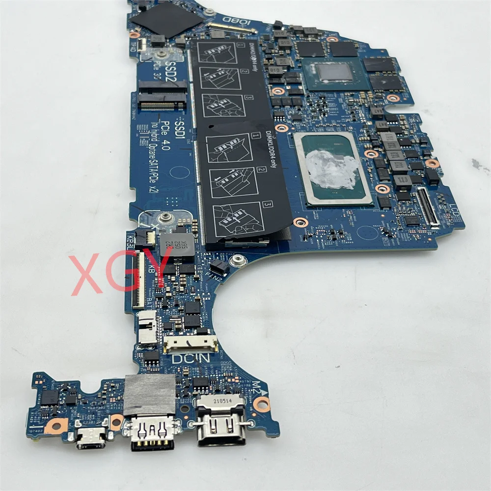 For DELL Inspiron 16 7610 7510 Notebook Mainboard  J0MWF  0J0MWF CN-0J0MWF 19844-1 I7-11800H RTX3050TI  Laptop Motherboard