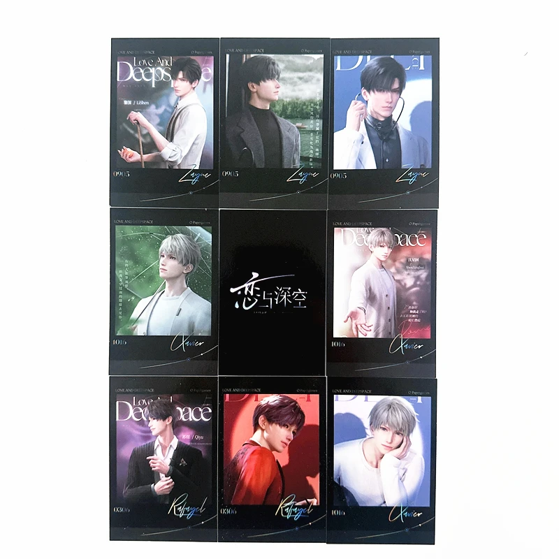 9 Sheets Love And Deepspace Lomo Cards Caleb Sylus Zayne Rafayel 3 Inch Game Character Photocards for Cosplay Gift