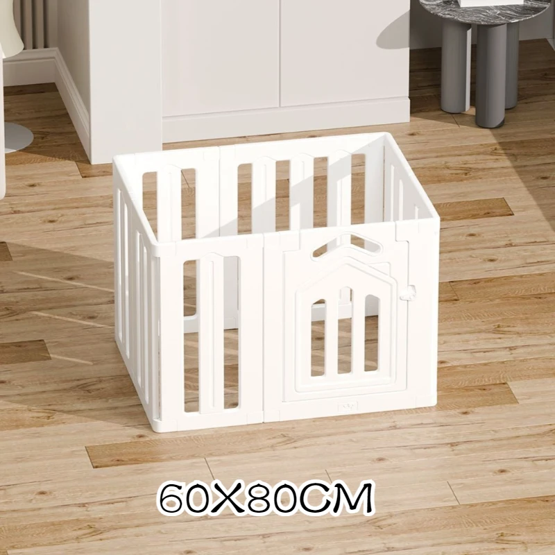 Indoor Corgi Dog Fence Indoor Luxury Plastic Panels Door Pet Enclosure Cage Small Dog Playpen Prevent Escape Portable Dogs Fence