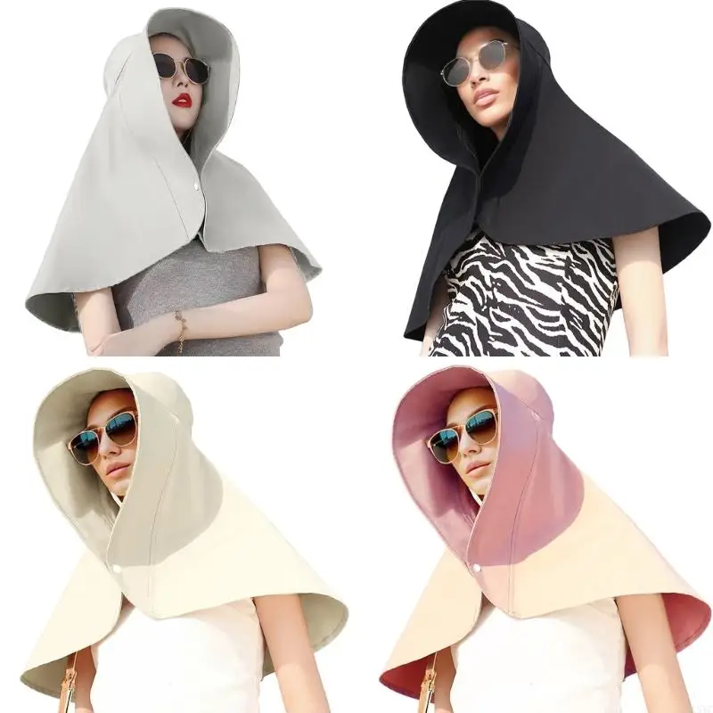 

L5YC Breathable Sunproof Hat Adjustable Neck Coverage Hat For Women Everyday Wear
