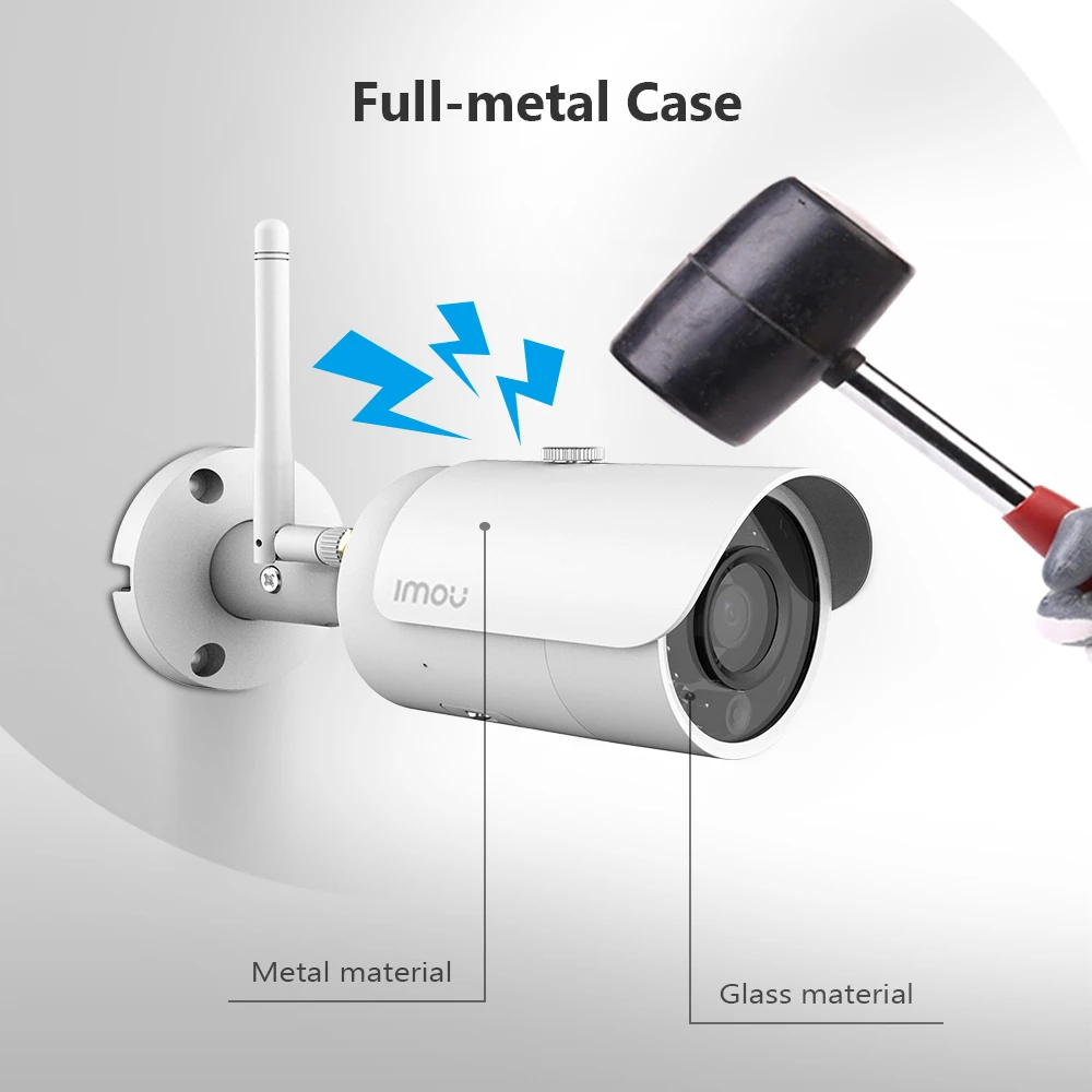 Imagem -03 - Imou Bullet Pro 5mp Wifi Câmera ip Caixa Full-metal Externa Detecção de Veículo Humano Microfone Embutido Ip67 à Prova de Intempéries Distância ir de 30m Ponto de Acesso Wi-fi Integrado Armazenamento Diversificado Exce