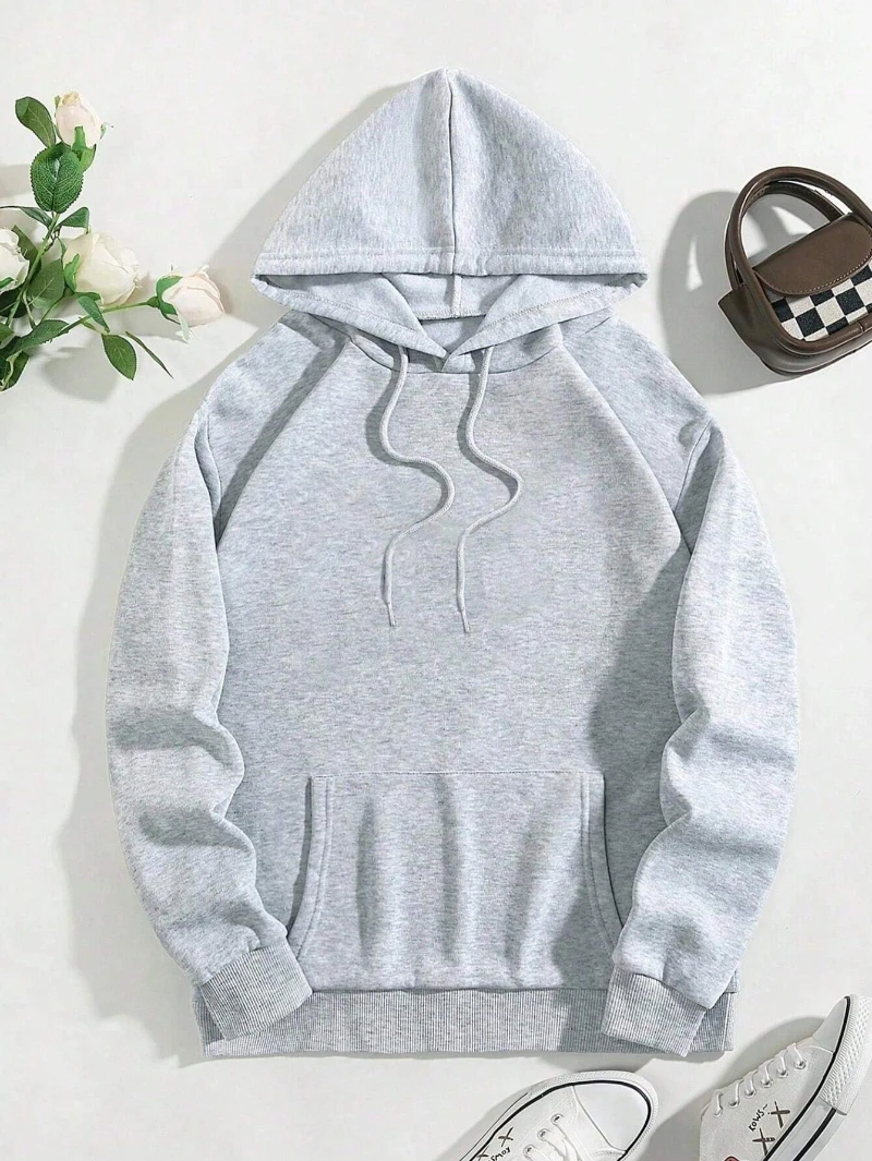 Autumn Hoodies No.8 Ball Pattern Printing Sweatshirts Warm Fleece Comfortable Pullovers Fashion Pocket Loose Female Clothing