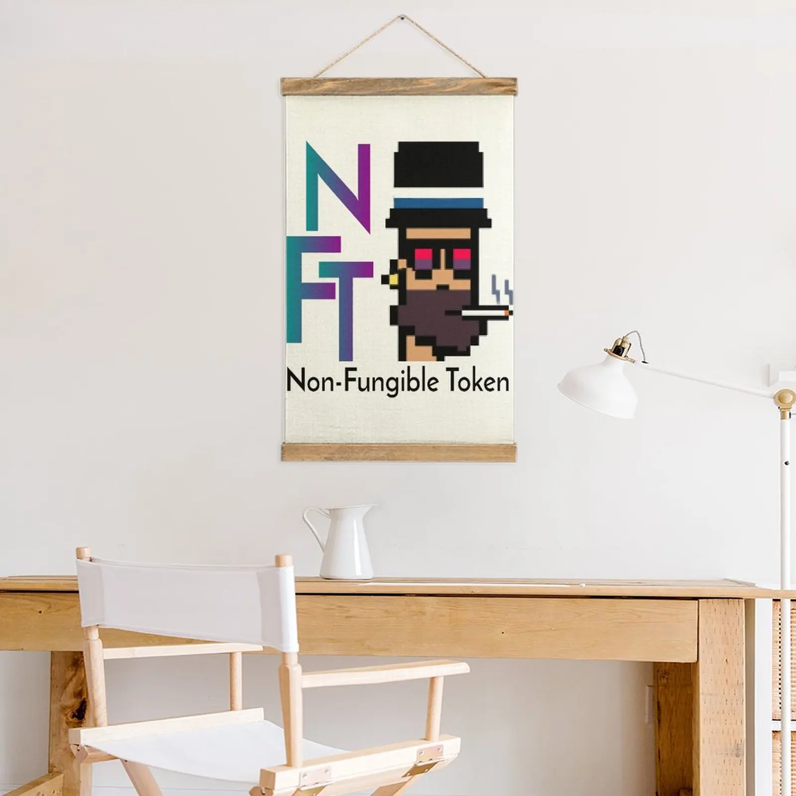 جرافيك عتيق Nft Art Marketplace Funk للبيع قماش صورة معلقة لتزيين الحائط مكتب رسومات الفكاهة     جدارية نمط ديكو