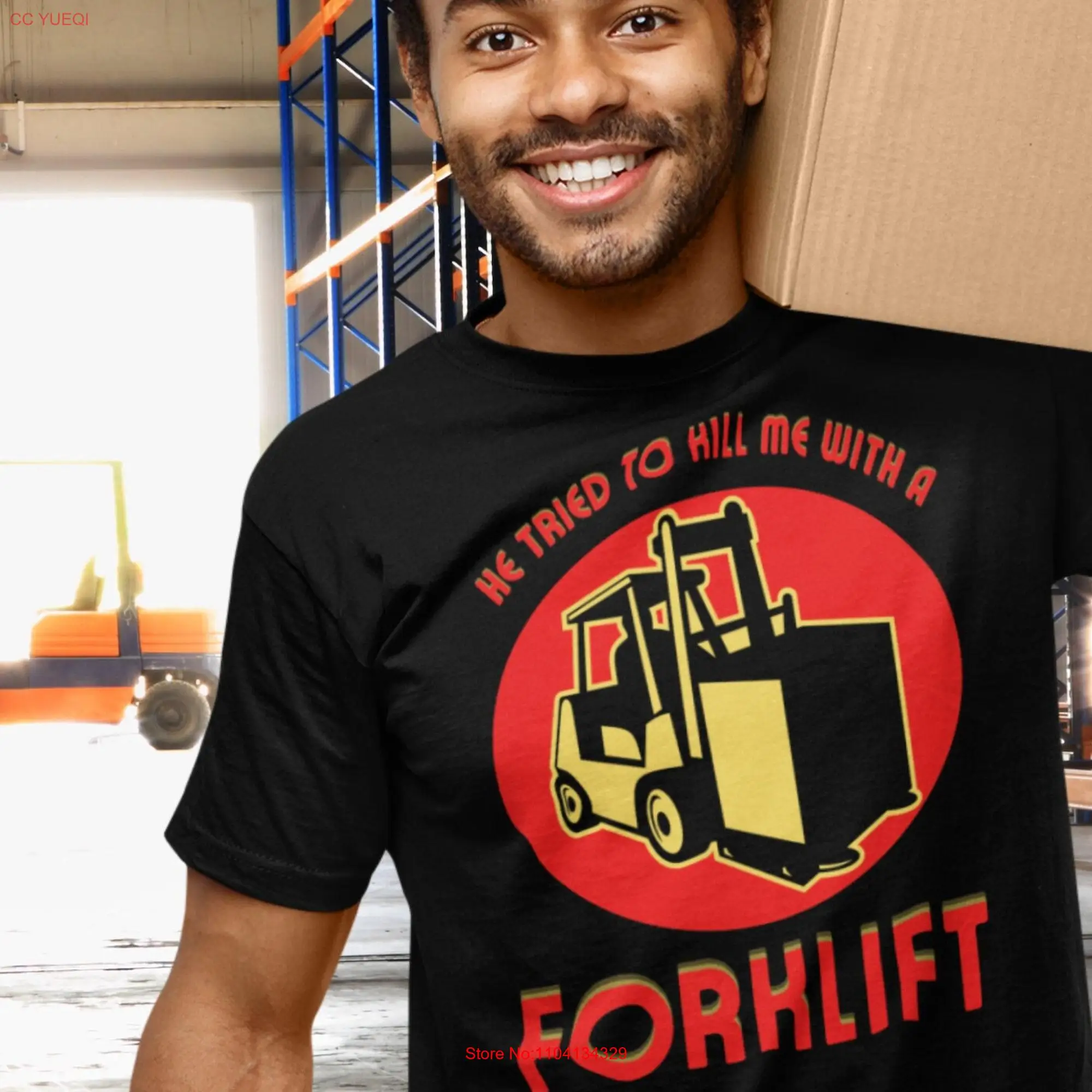 He Tried To Kill Me With A FORKLIFT Inspired by MST3K Riff on Fugitive Alien and II Jersey  T Shirt long or short sleeves