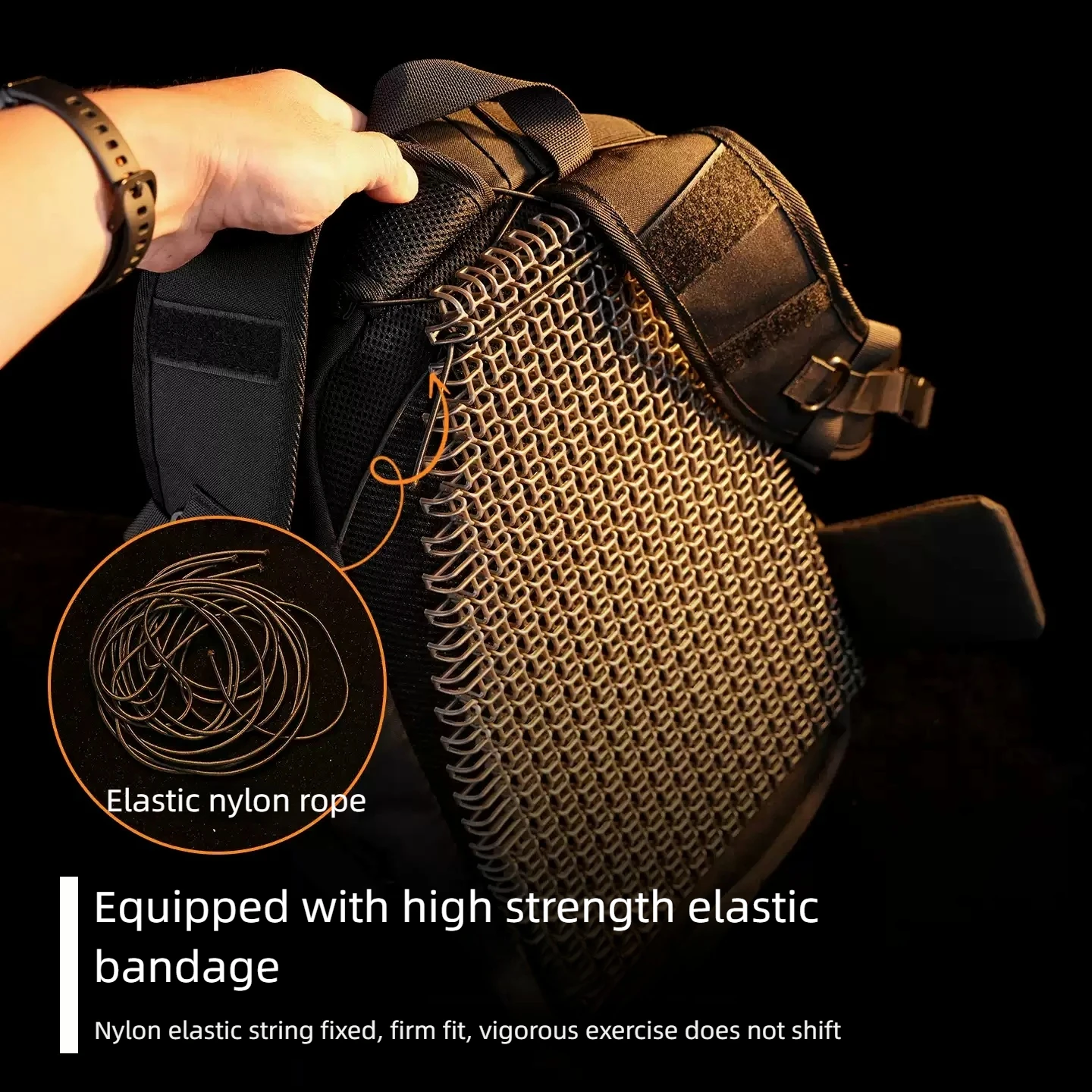 Tactical Backpack 3D Liner Pad Lightweight Breathable Sweat Wicking Cuttable Heat Dissipation Cushioning Pad for Outdoor Backpac