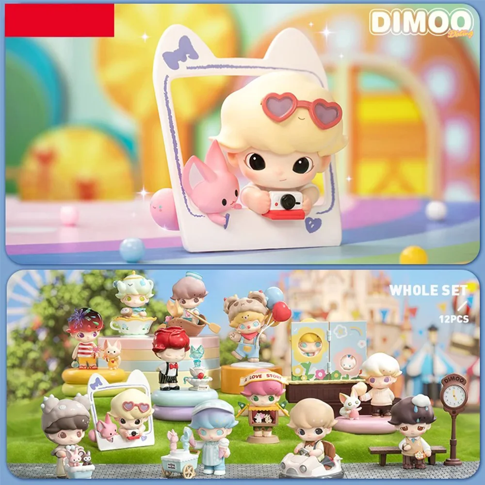 DIMOO-caja ciega de la serie Dating, juguetes para niñas, figura de acción, caja sorpresa, modelo Kawaii, regalo de cumpleaños