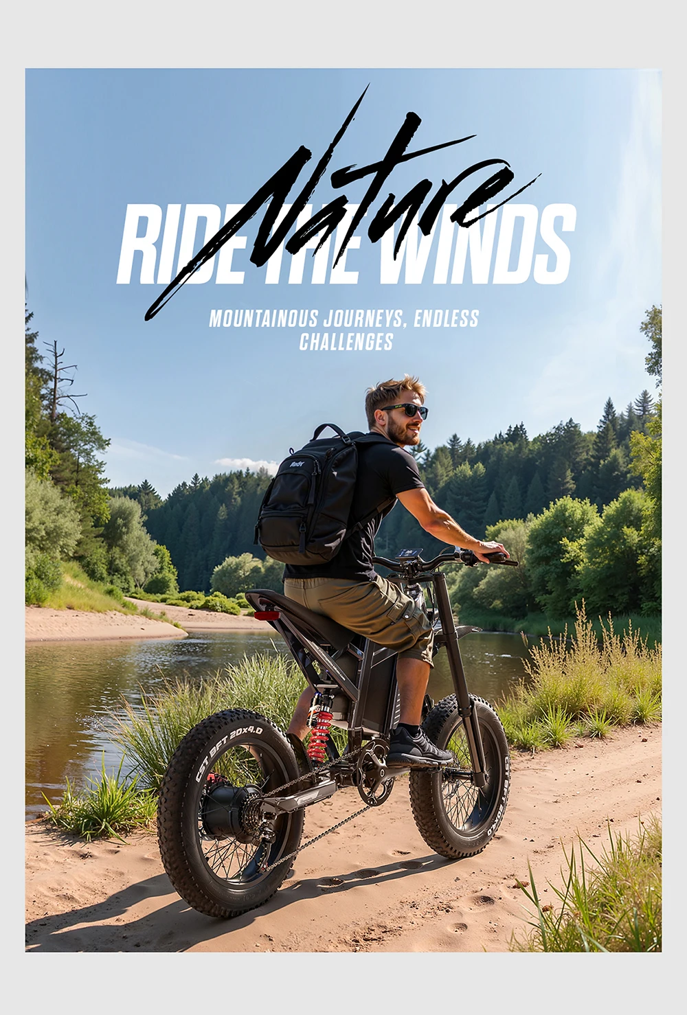 Shengmilo S900 Pro Elektro-Mountainbike für Erwachsene, Hochleistungs-1500W-Motor, 60V 30Ah Batterie, 20 Zoll x 4,0 Zoll All-Terrain-Reifen, E-Bike