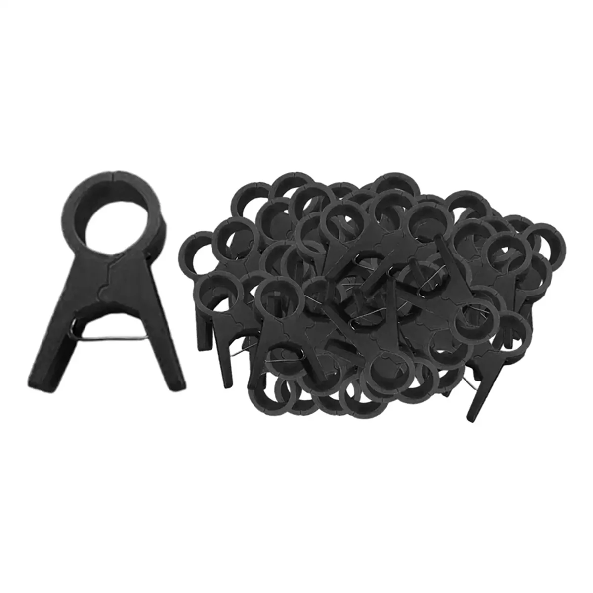 Plant Clips Adjusting Reusable Garden Plant Supports Clips for Supporting Stems of Flower Vine Vegetables Climbing Black