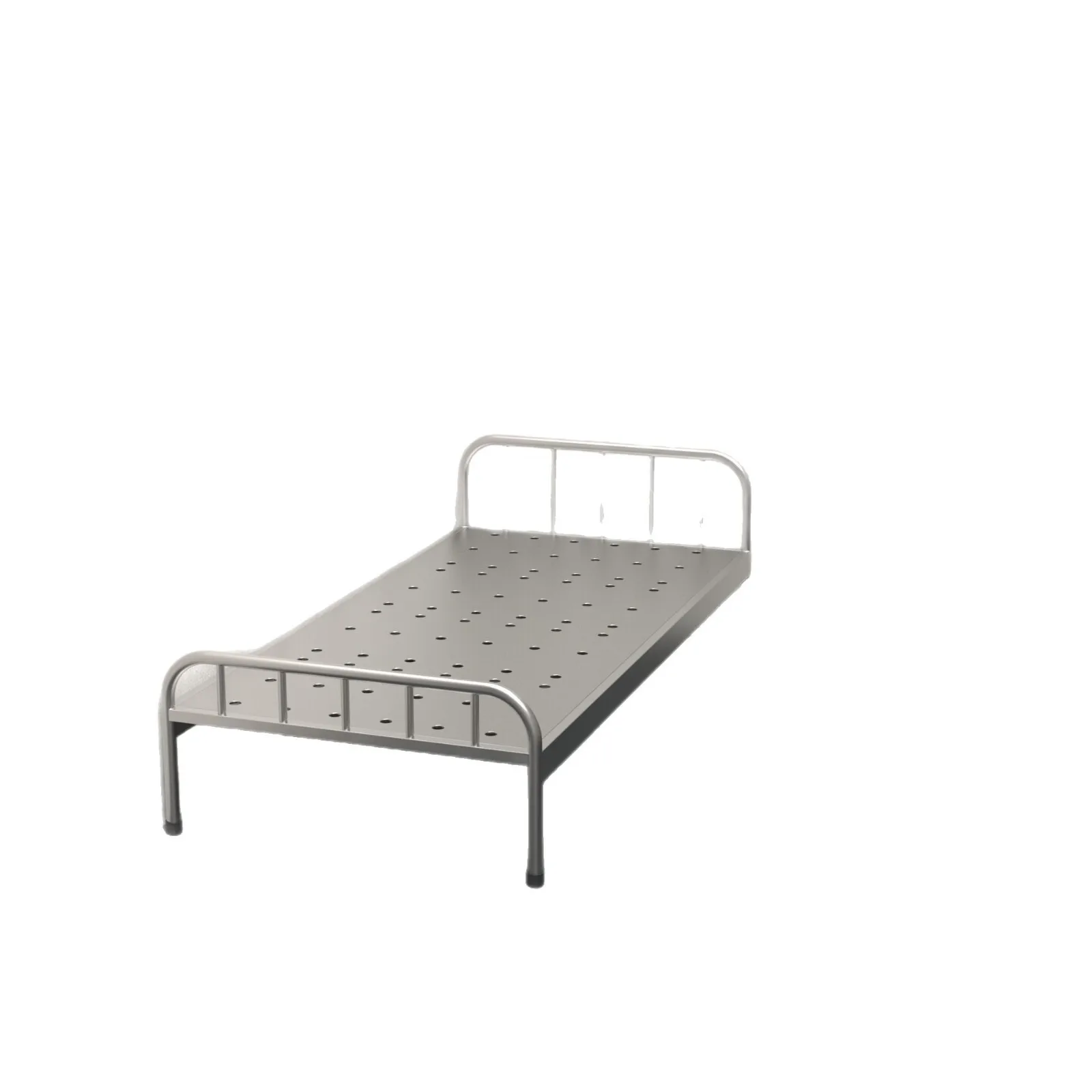 Cama de prisão única, dormitório de centro de retenção de prisão espessada, cama de célula única de aço inoxidável para adultos