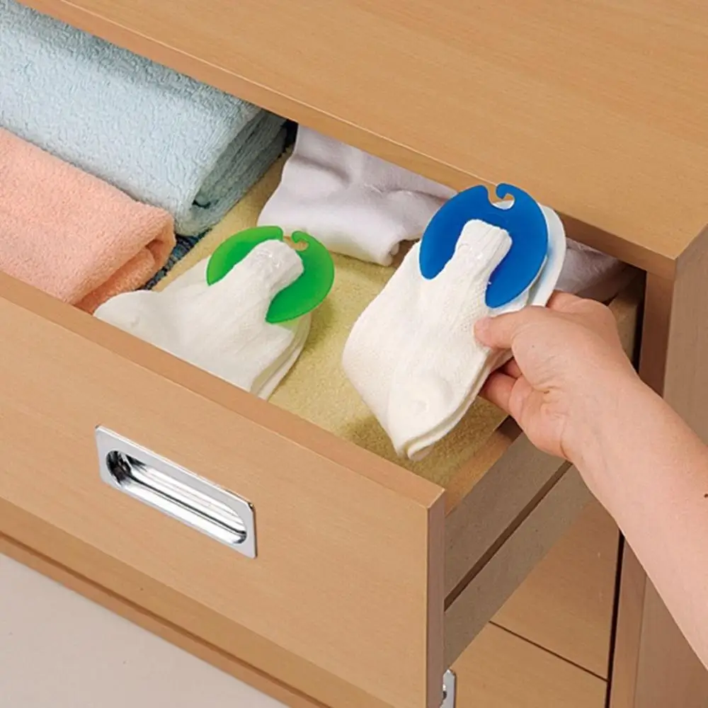 

Round 12 pcs Household Sock Sorters for Underwear,Necktie Clothes Pegs Clothespins Sock Organizers Sock Holder Rings Sock Clips