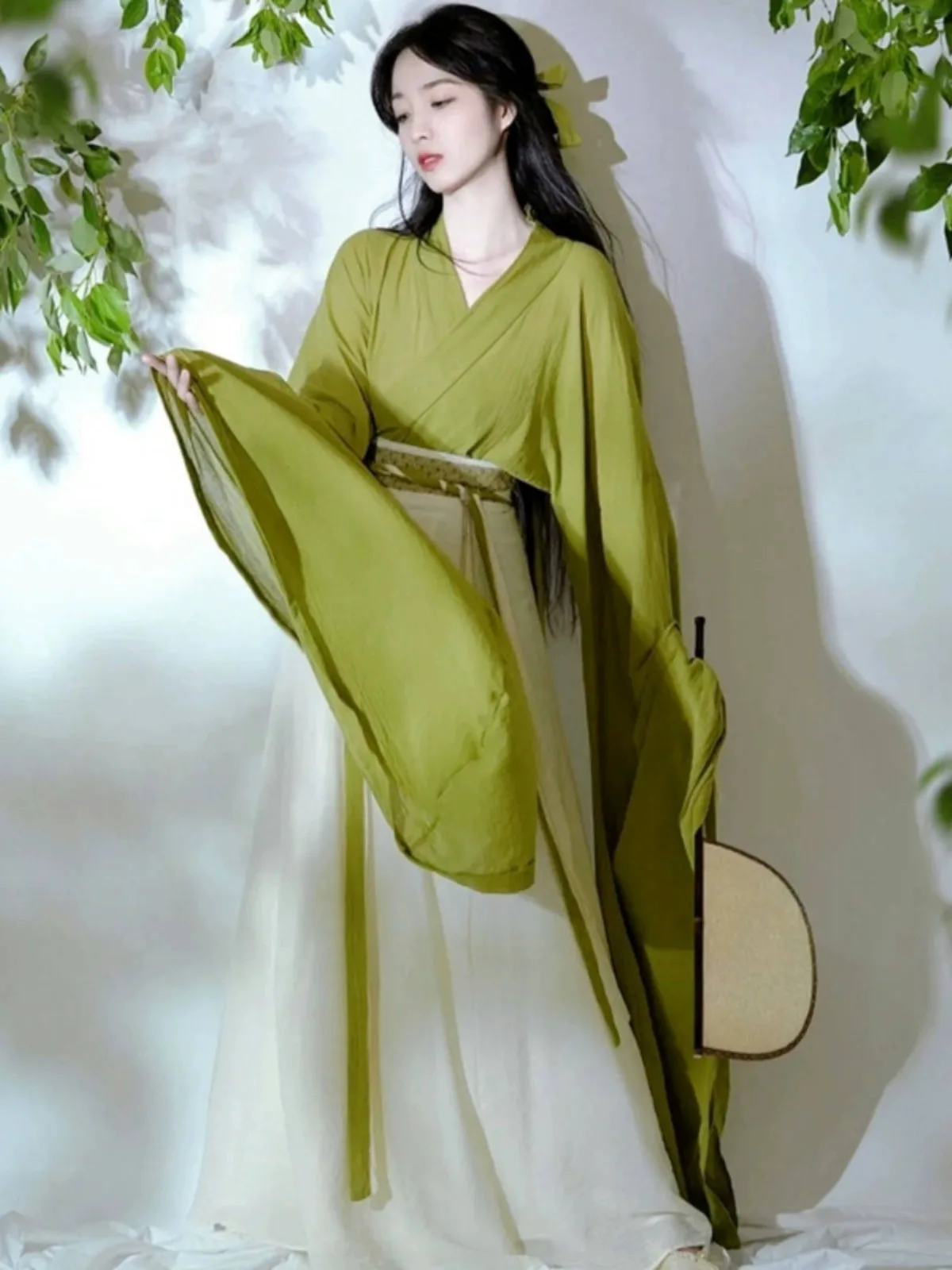 Chinese Hanfu Fairy Dress Set Women's Ethnic Style Traditional Clothing Lazy Style Robe Cosplay Performance Costume