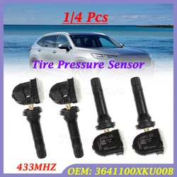 1/4 Pcs 433MHZ For 3641100XKU00B Great Wall Tengyi Wingle 5 7 Haval H2 H5 H6 H7 M6 TPMS Tire Pressure Sensor