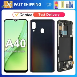 For Samsung A40 Tested A405F A405 A405FM A405S LCD Display Touch Screen Digitizer Assembly Replacement