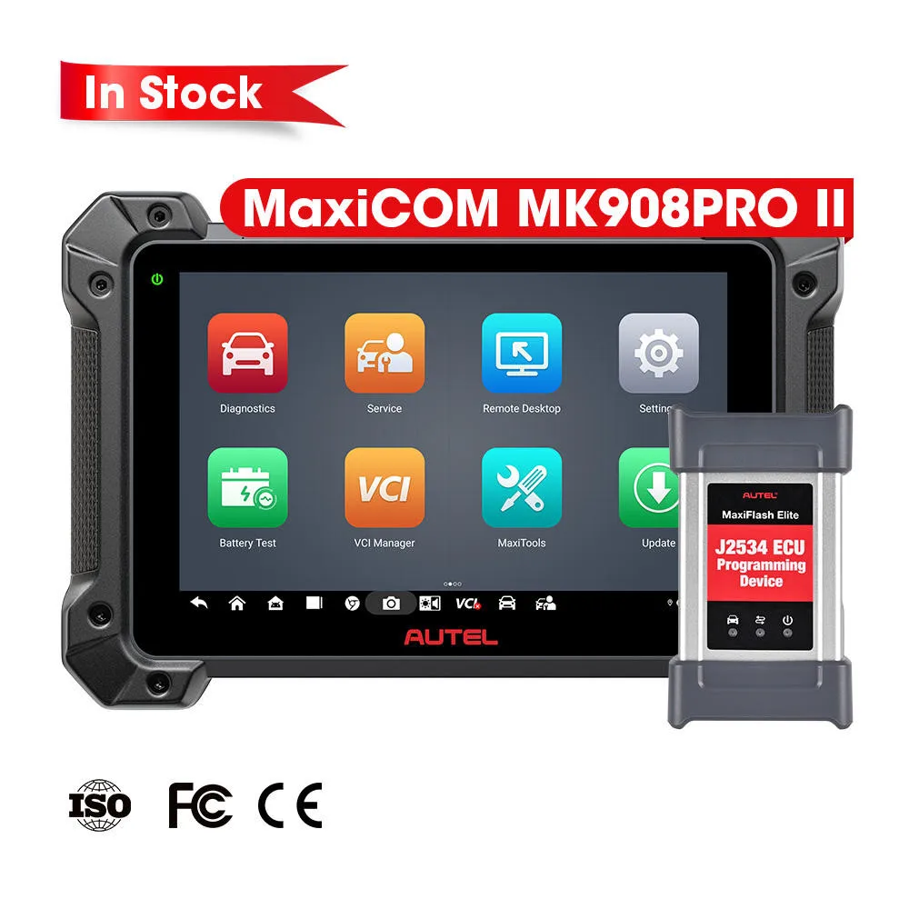 Autel MaxiCOM MK908 Pro II Diagnostic Scan Tools 2024 J2534 Reprogramming Tool as Ultra MS919 Bi-directional Auto Scan 2.0