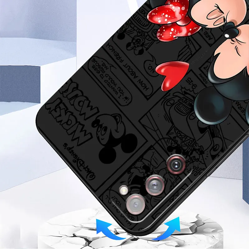 Disney Mickey Minnie Kiss Case For Samsung Galaxy S24 S23 S22 Ultra S20 FE S21 S10  Note 20 10 Plus Phone Cover