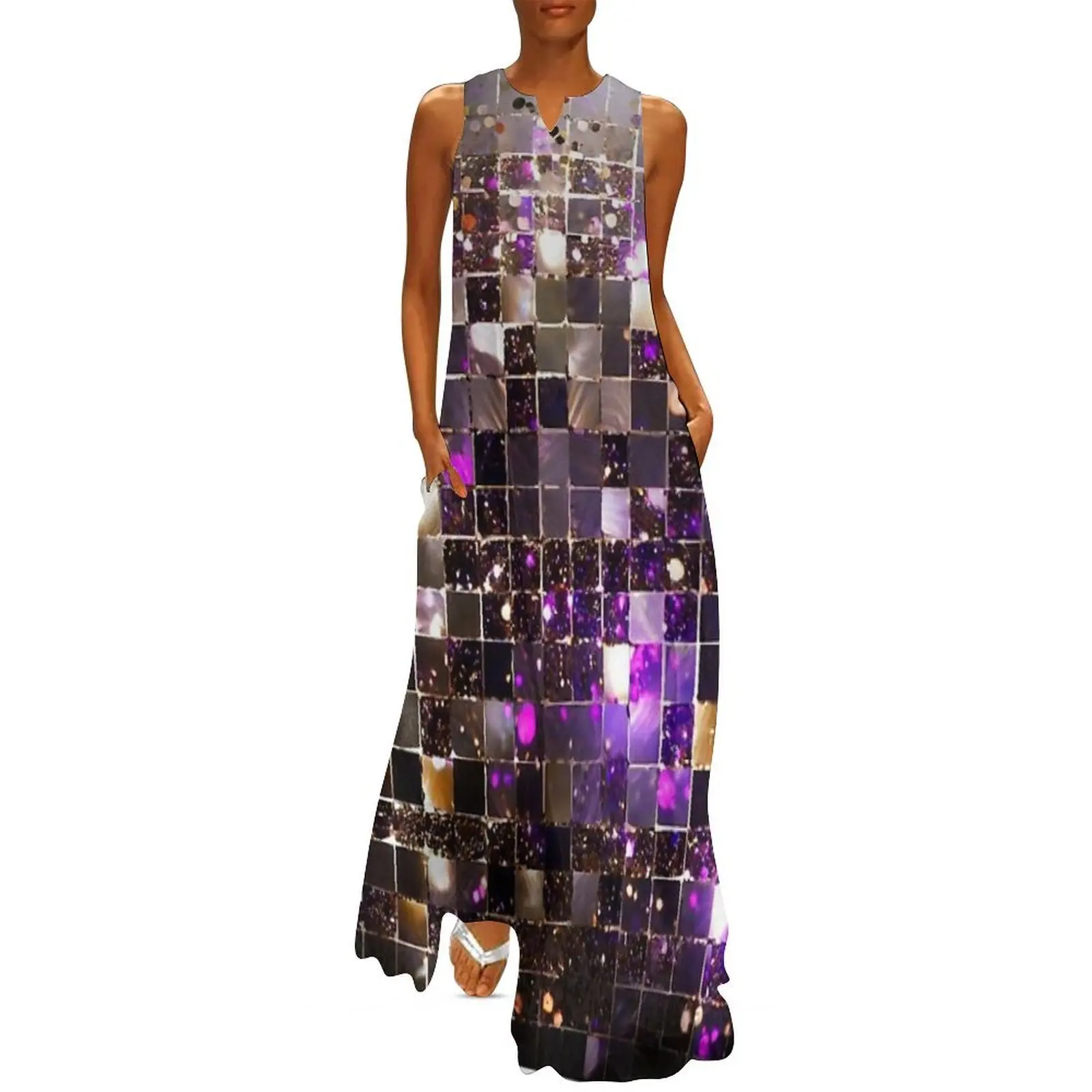 

Sequin Disco Starburst Long Dress summer dress woman 2025 african dresses for woman dresses for woman 2025