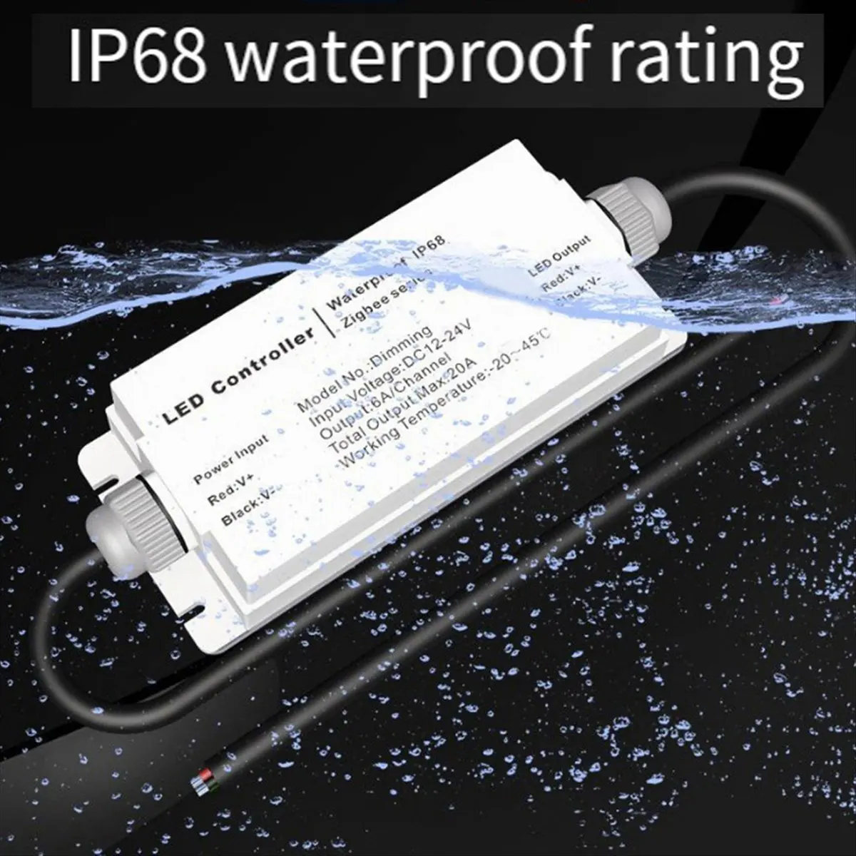ad11]-tuya-zigbee-dc12v-24v-led-ストリップ防水コントローラー-ip68-防雨-zigbee-tuya-音声リモコン-rgbw