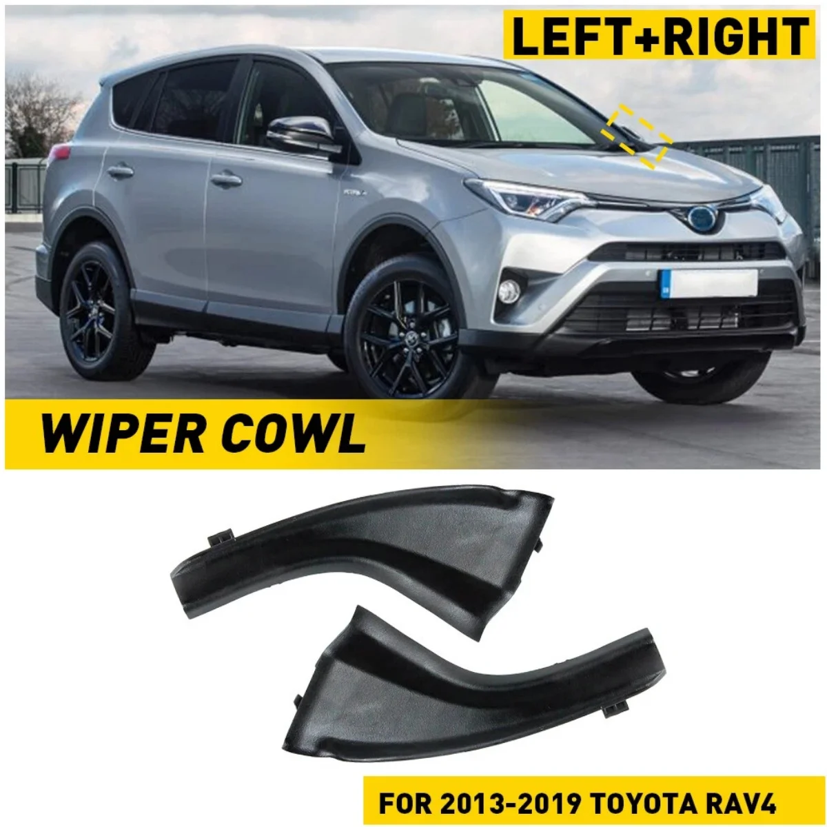 

1 пара для Toyota RAV4 2013 2014 2015 2016 2017 2018 автомобильный передний стеклоочиститель боковая крышка расширения 53867-0R030 53866-0R030