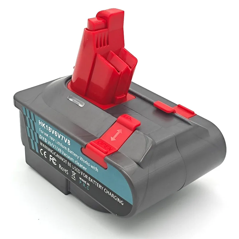 

HK18V6V7V8 Battery Adapter Converter for Hikoki/Hitachi 18V Li-ion Battery Converted To for Dyson V6V7V8 Series Vacuum Cleaners