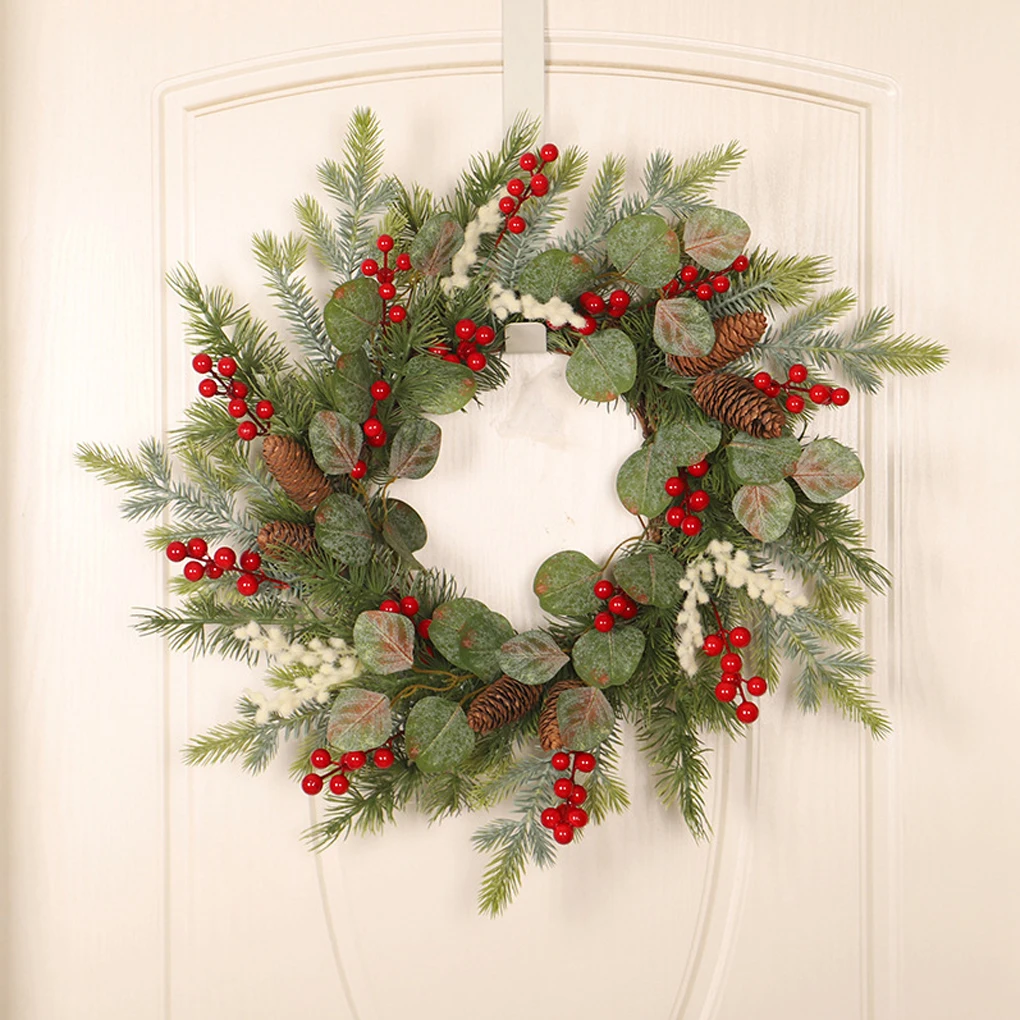 

Christmas Eucalyptus Red Fruit Garland Artificial Berries Pendent Wreath