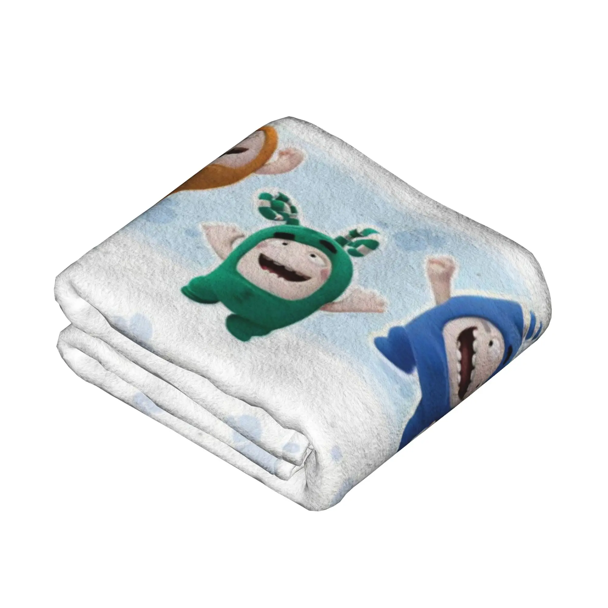 Oddbodse Comedy Blankets Flannel Fuse Pogo Bubbles Jeff Slick Zee Lulu Warm Throw Blanket for Airplane Travel Bedroom Quilt