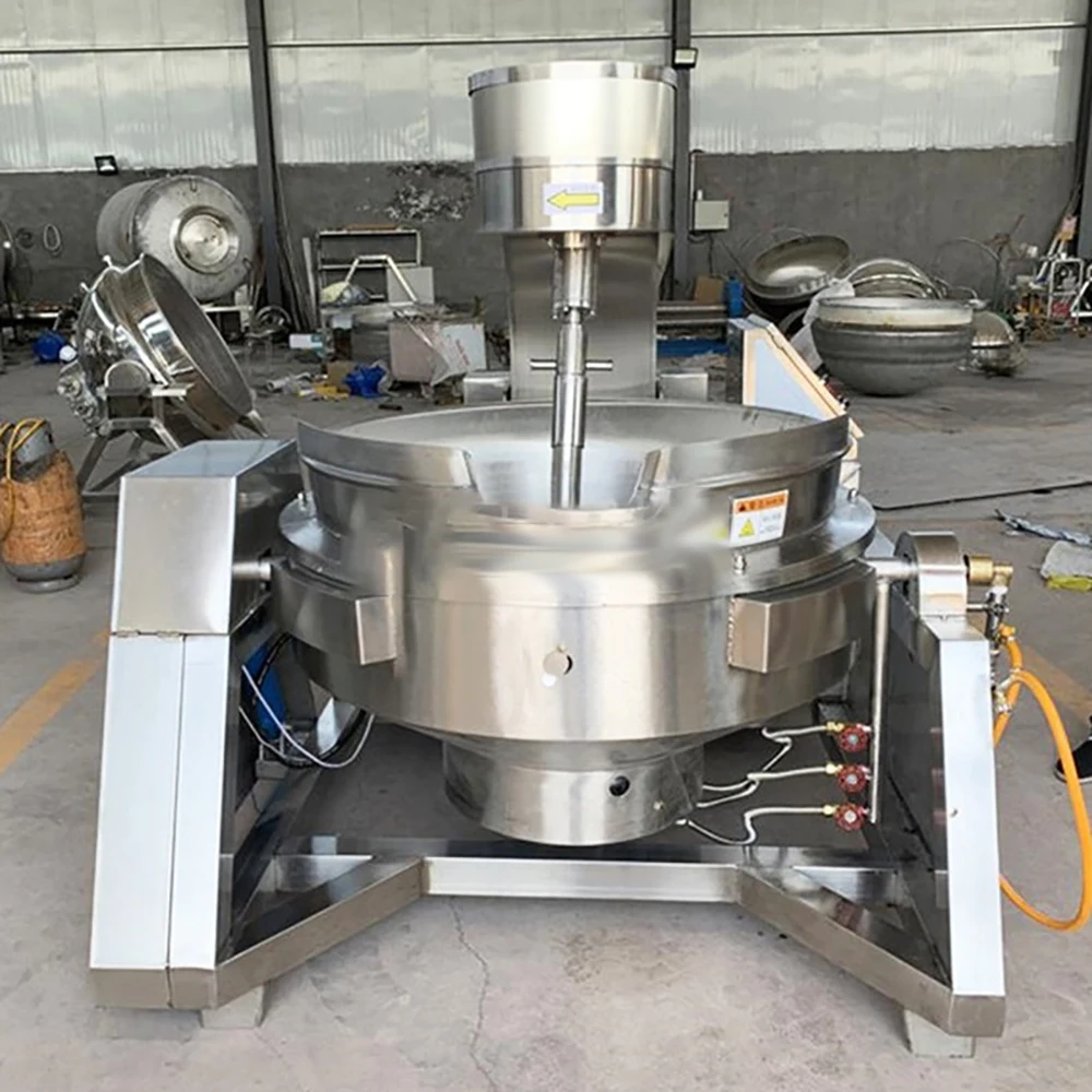 Food processing stainless steel anti-corrosion and acid-resistant fully automatic electromagnetic heating planetary stirring pot