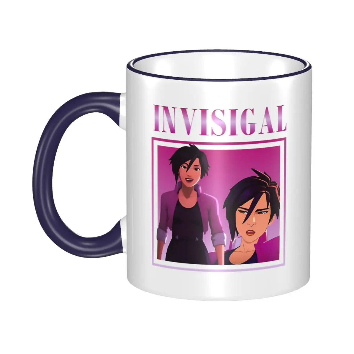 

Vintage Invisigal Gift Mug for Friends Novelty Dispatch Game Coffee Cup Healing Present for Home