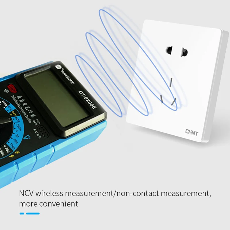 Imagem -02 - Ferramentas Multímetro Digital Alta Precisão Display Lcd Instrumento Multifuncional Power Meter Sunshine-dt-9205e