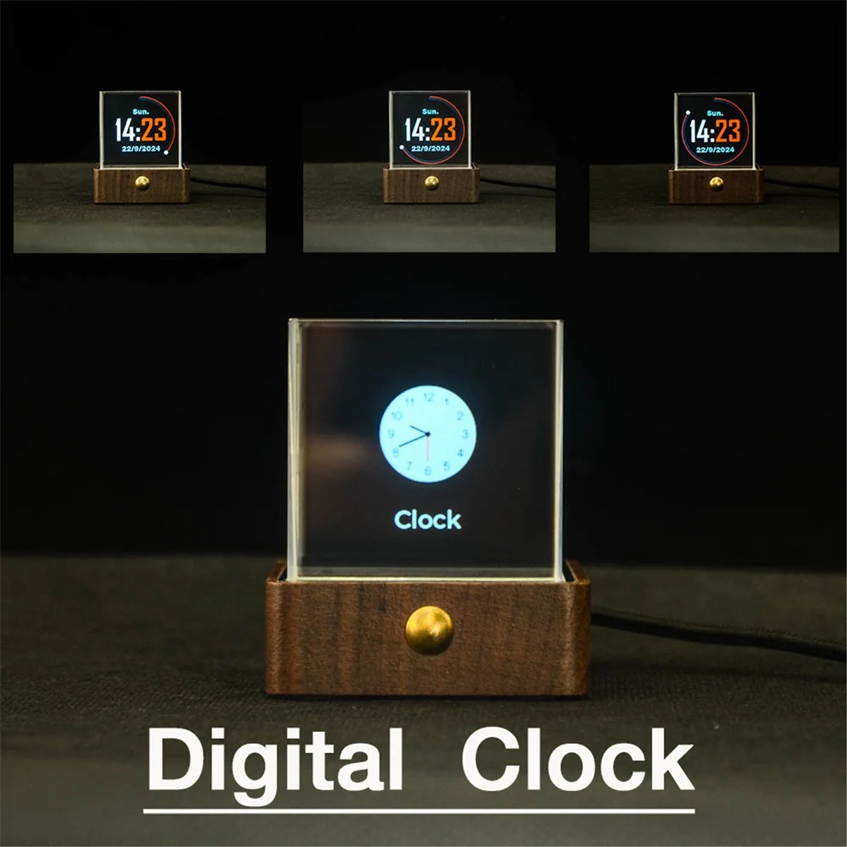 【إنخفاض السعر!】شاشة بيتكوين تاكر، شاشة عرض رقمية على مدار الساعة، درجة حرارة الطقس، الرطوبة، تشغيل صورة شخصي #3