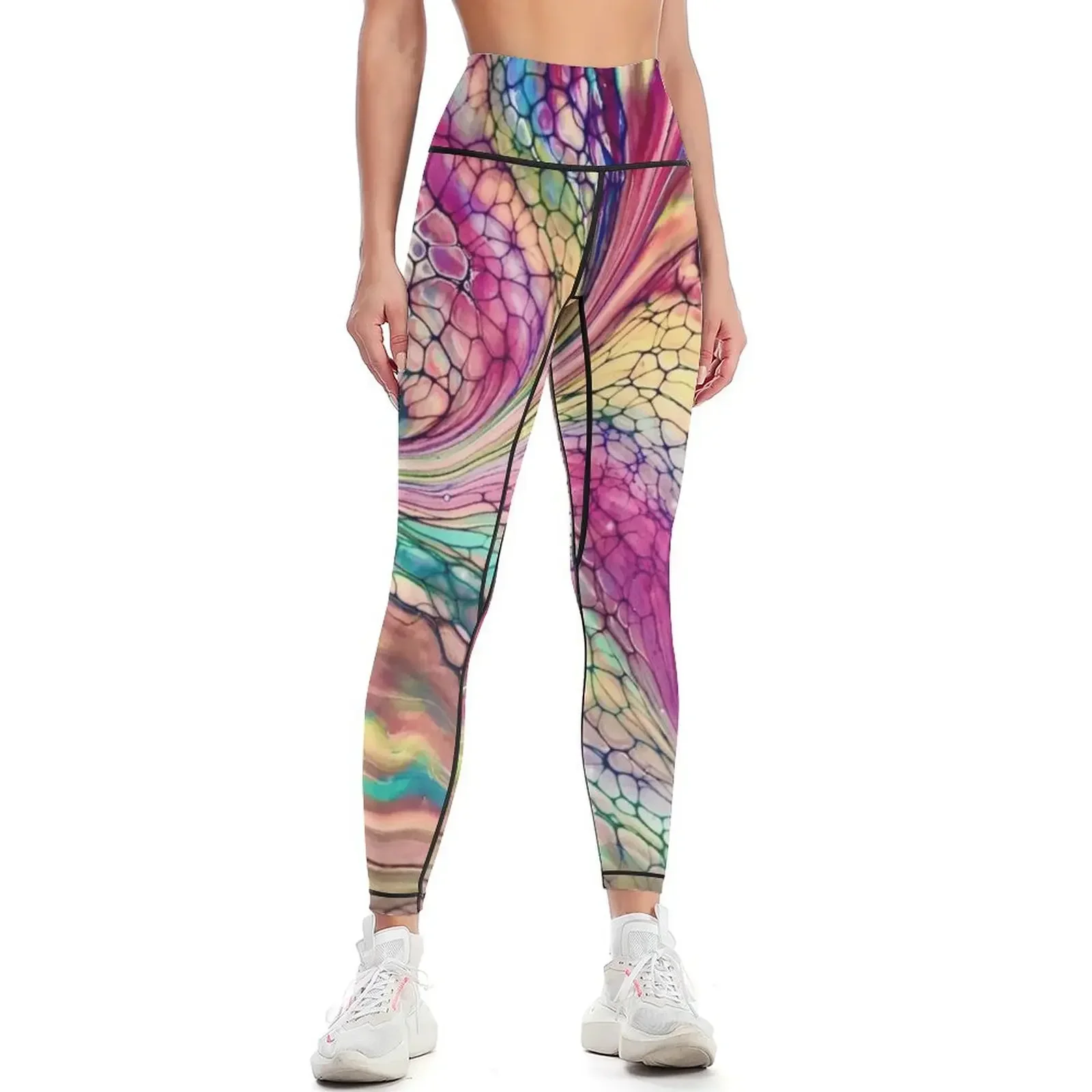 

Cotton Candy Swirl Leggings joggers for Women's sports pants Sports pants woman trousers Womens Leggings