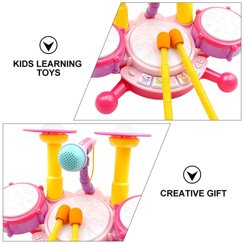 متعددة الوظائف طبلة موسيقى الجاز لوحة مفاتيح البيانو الإلكترونية إكسيليفون 3 في 1 مجموعة أدوات الموسيقى للأطفال تعلم هدية للأطفال الصغار