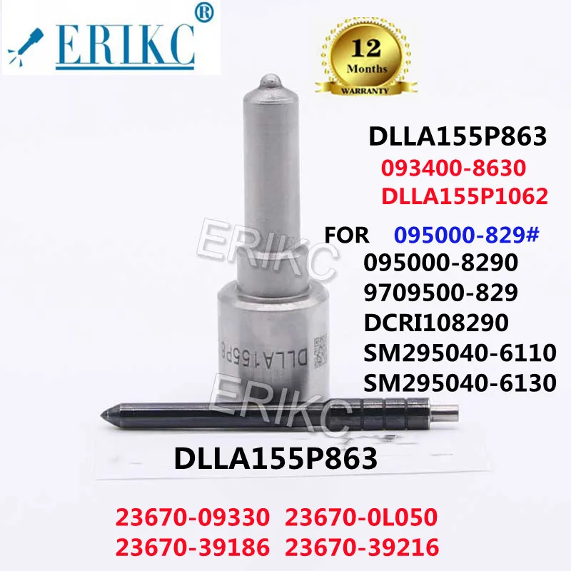 ERIKC 095000-8290 9709500-829 DLLA155P863 Spray Nozzle DLLA 155 P863 FOR 23670-09330  23670-0L050 23670-39186  23670-39216