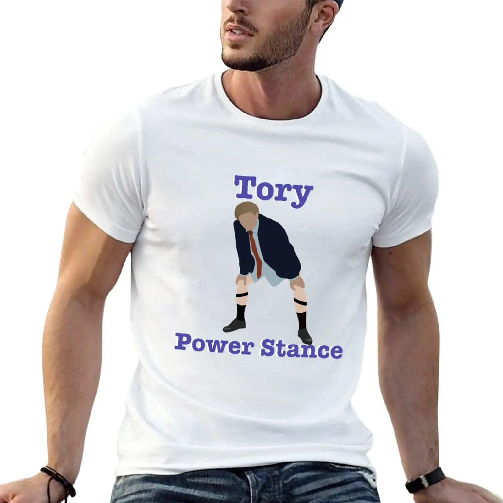 

BBC Ghosts Julian's Power Stance T-Shirt cotton t shirts high quality t shirts for man pack cotton T-Shirt