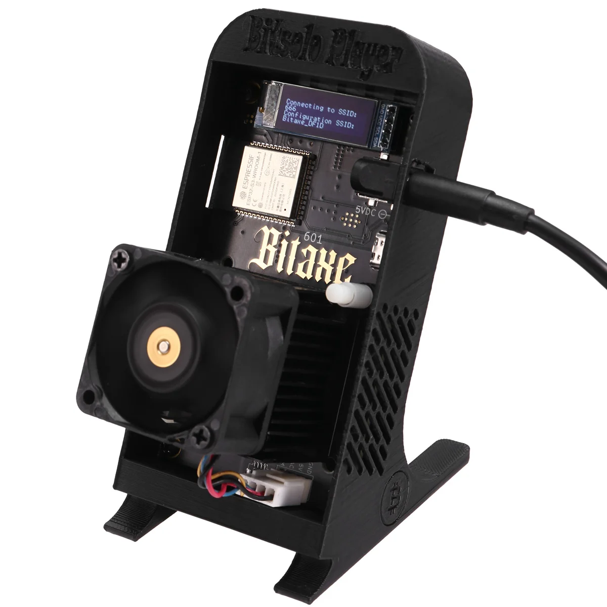 Горячая распродажа Bitaxe Gamma 601 Solo Miner с кронштейном 1,2TH/S BM1370 Asic Chip 18 Вт от Antminer S21 Pro Bitcoin BTC Miner EU Plug