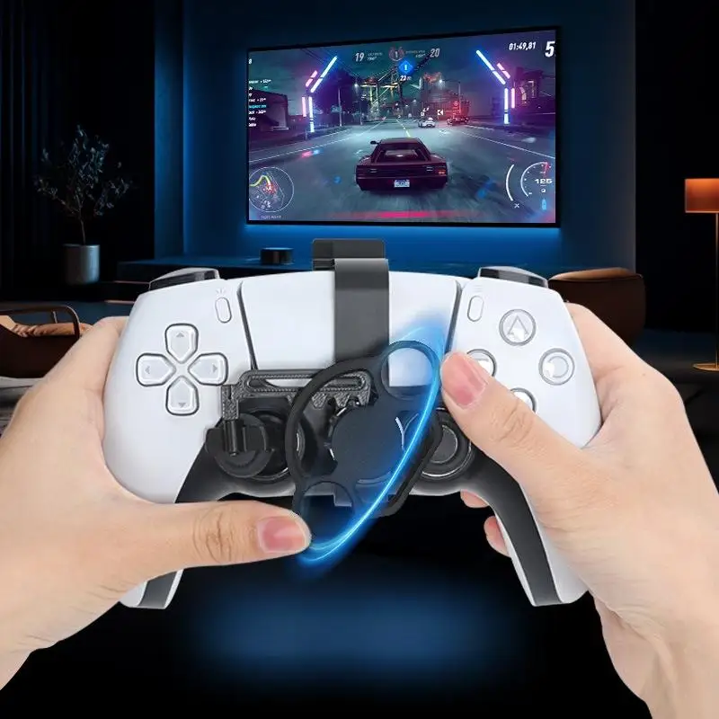 PS5 Game Controller Skin Decal Sticker - Transparent Clear Custom Design Controller Gaming Accessory