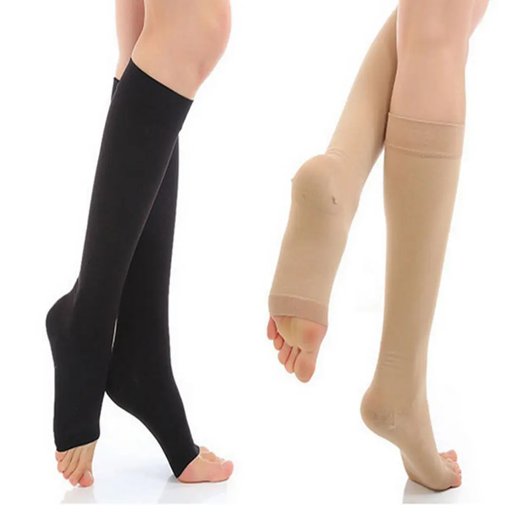 

1 Pair Compression Socks Pressure Socks Elastic Calf Stockings Knee High Breathable Support Sleeve Women Sports Calf